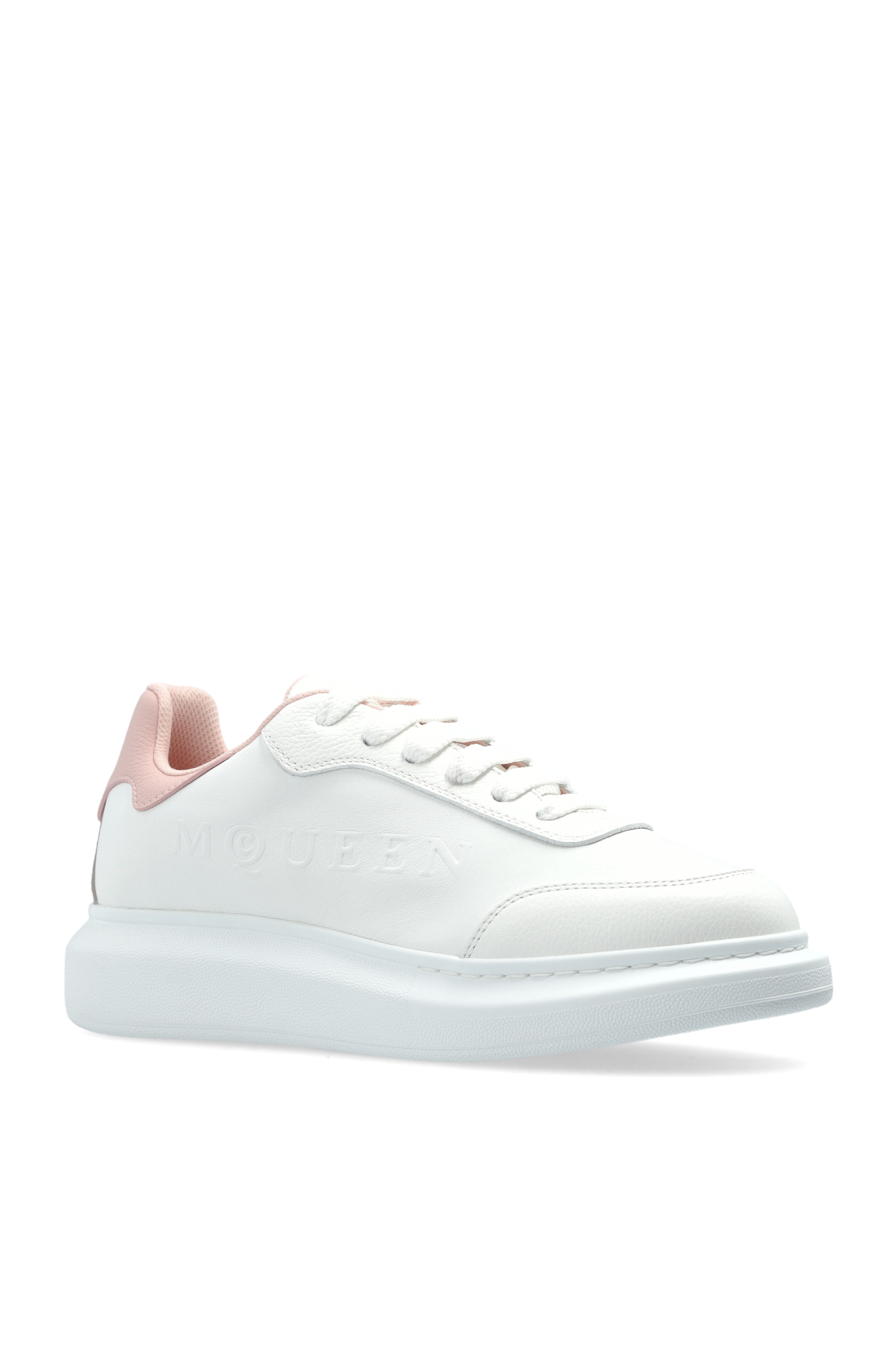 スニーカー Alexander McQueen 735770 WICYU CHUNKY LOW-TOP Sneakers Alexander McQueen Oversized Low-Top Sneakers 'White Silver